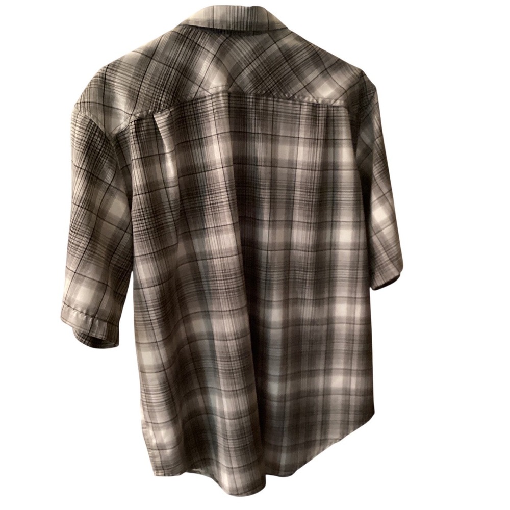 Orvis Classic Collection Mens XXL Grey Plaid Short Sleeve Button Down Shirt - Picture 2 of 4